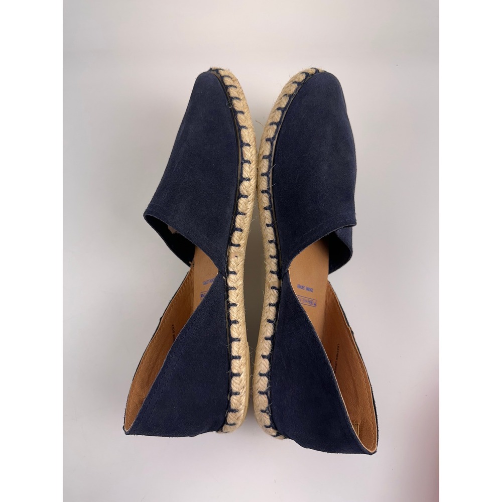 Verbenas Carmen Navy Blue Suede Espadrille Flats Spain Slip On Women 40 US 9-9.5 - Picture 9 of 12